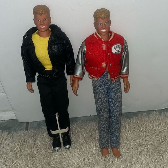 Vintage New Kids On The Block Dolls 6 Piece Set 1990s Hangin’ Loose Figures - Picture 7 of 10